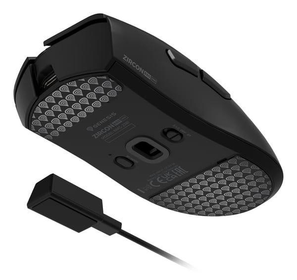 GENESIS Zircon 880 Pro hiiri Pelaaminen Oikeakätinen RF Wireless + Bluetooth + USB Type-C Optinen 30000 DPI