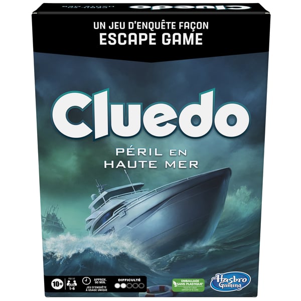 Hasbro Gaming Clue Sabotage on the High Seas 60 min Lautapeli Salapoliisi
