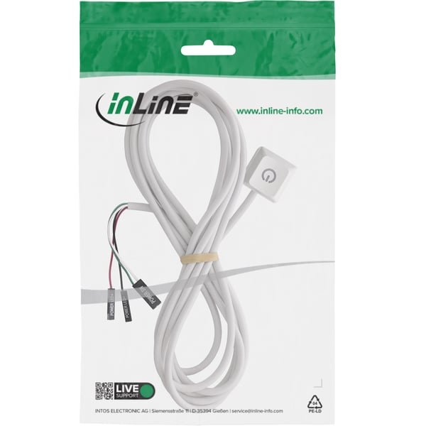 InLine 59910W computeretui del Universel Trykknap