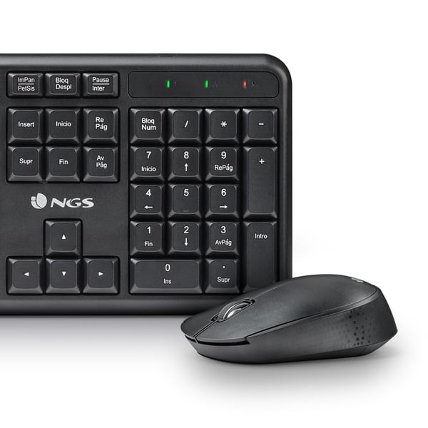 NGS HARMONY KIT (QUERTY, ES) näppäimistö Sisältää hiiren Universaali Langaton RF QWERTY Espanja Musta