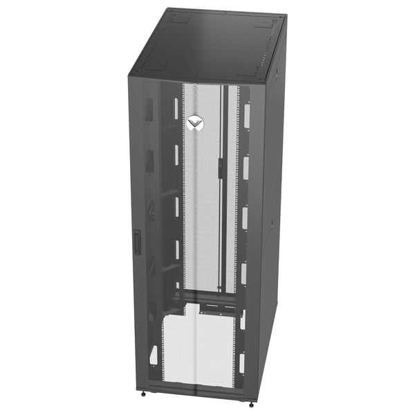 Vertiv VR3357 stativ 48U Fritstående reol Sort, Transparent