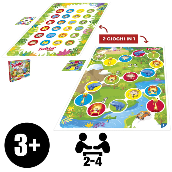 Hasbro Gaming Twister Junior Brætspil Rejser/eventyr