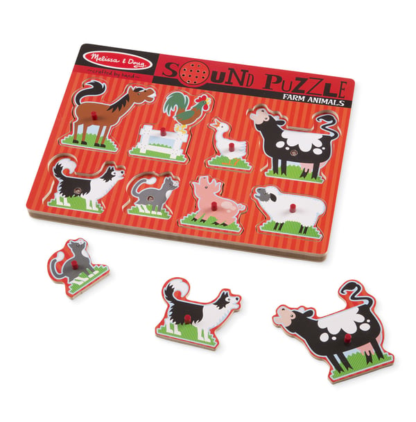 Melissa & Doug 726 puslespil Form puslespil 8 stk Farm