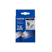 Brother Black on Clear Gloss Laminated Tape, 9mm etikett-tejp TZ
