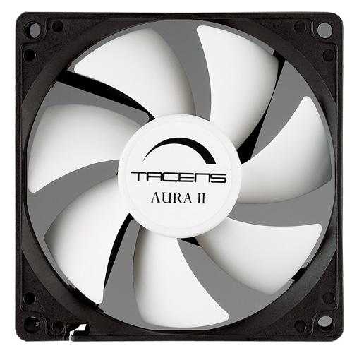 Tacens Aura II 9cm Datorväska Fan Svart, Vit