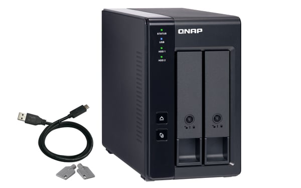 QNAP TR-002 drevkabinet HDD/SSD kabinet Sort 2.5/3.5"
