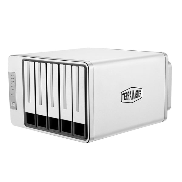 TerraMaster F5-422 NAS & lagringsserver Desktop Intel® Celeron® J3455 4 GB DDR3 0 TB Grå