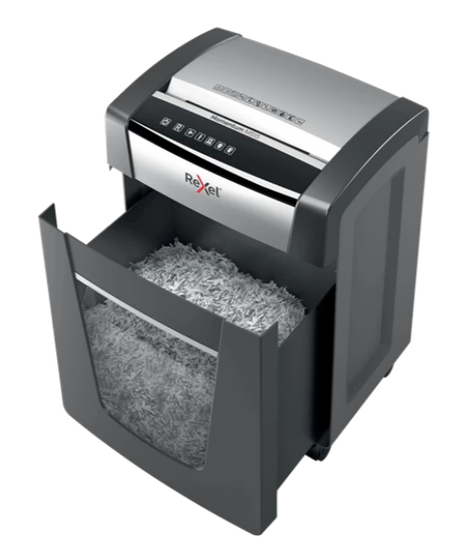 Rexel M515 dokumentförstörare Mikrostrimling 60 dB 23 cm Svart, Silver