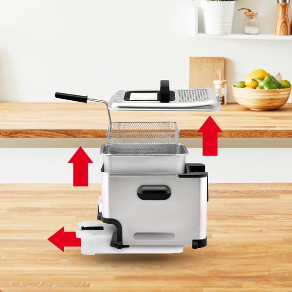 Tefal FR8041 rasvakeitin Yksi 3,5 L Erillinen 2300 W Hopea