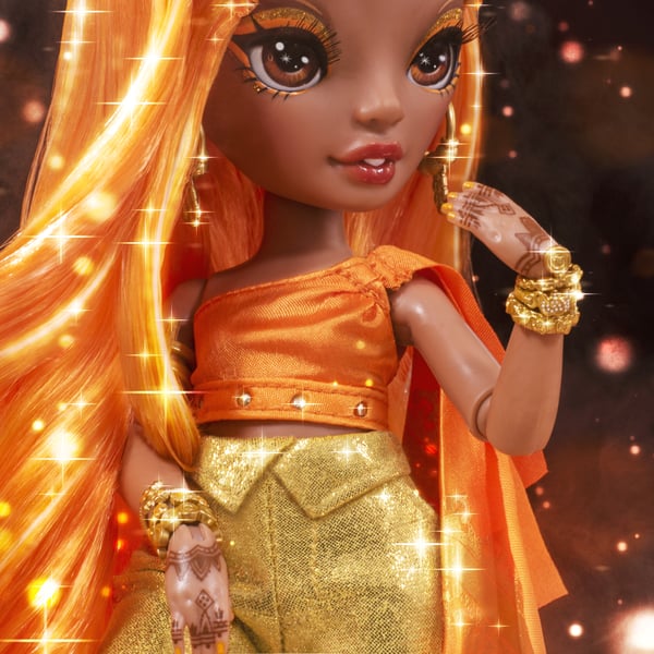 Rainbow High CORE Fashion Doll- Meena Fleur (Saffron)