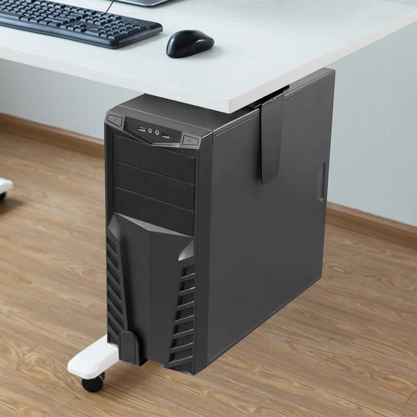 AISENS MPC04-203 CPU-teline Under desk / Wall-mounted CPU holder Musta