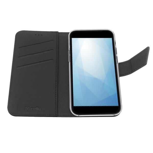 Celly Wally mobiltelefon etui 17,1 cm (6.73") Tegnebogsetui Sort