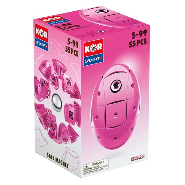 Geomag KOR 2.0 Pantone Pink 55 pcs Neodymium magnet-legetøj