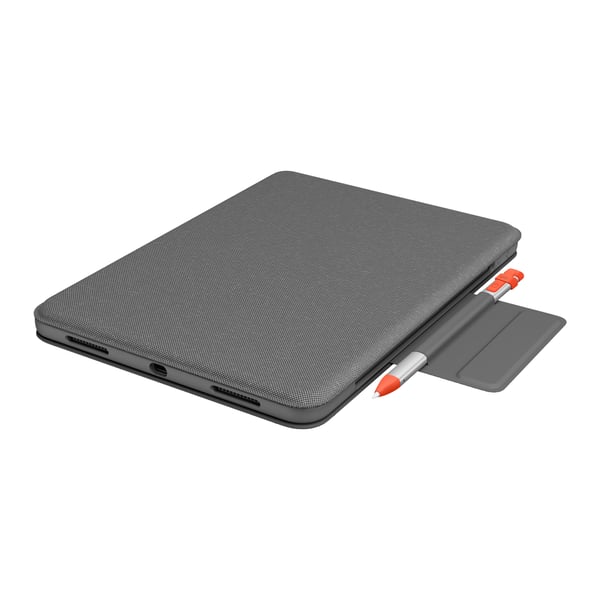 Logitech Folio Touch QWERTZ Tysk Smart Connector Grå