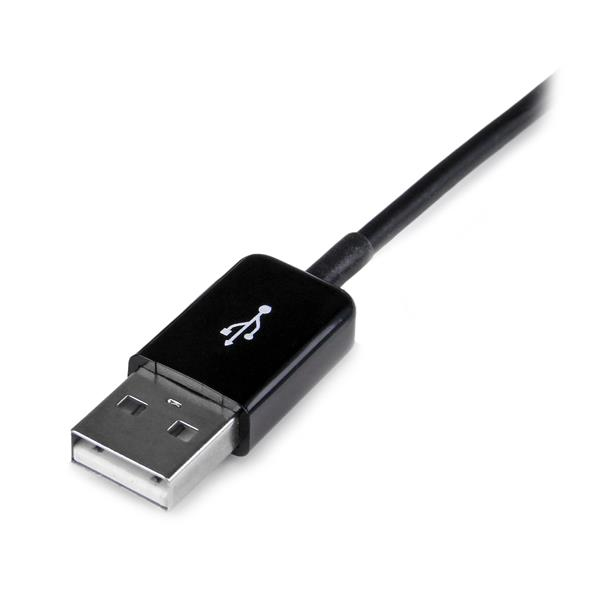 StarTech.com USB2SDC2M kabel til mobiltelefon Sort 2 m USB A Samsung 30-pin