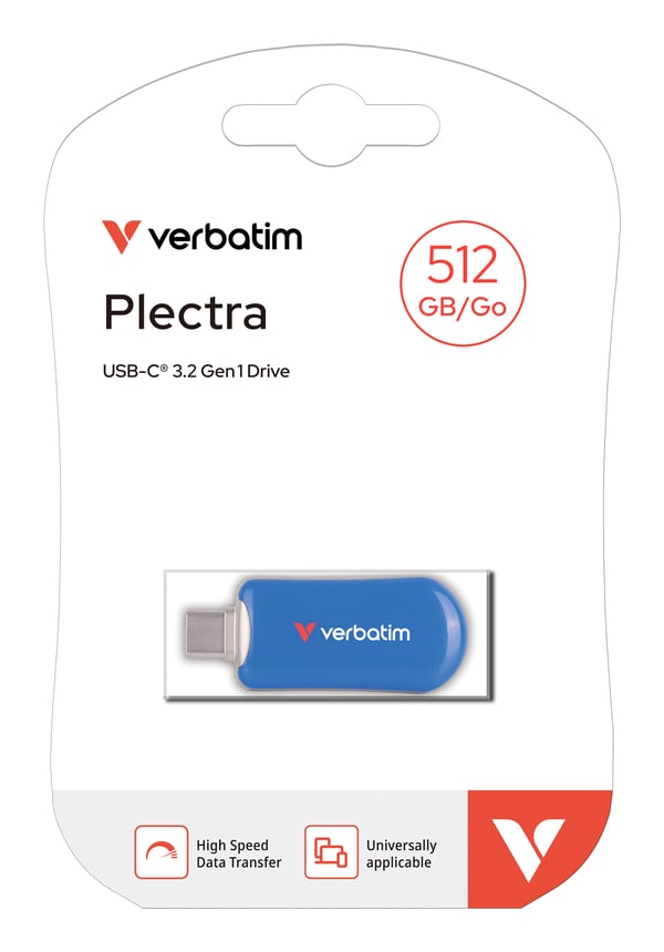 Verbatim 30235 USB-nøgle 512 GB USB Type-C 3.2 Gen 1 (3.1 Gen 1) Blå