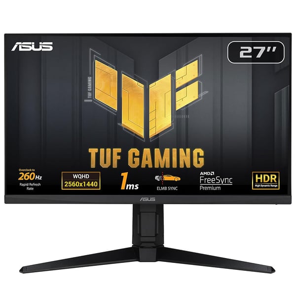 ASUS TUF Gaming VG27AQML1A platta pc-skärmar 68,6 cm (27") 2560 x 1440 pixlar Wide Quad HD LCD Svart ASUS TUF Gaming VG27AQML1A platta pc-skärmar 68,6 cm (27") 2560 x 1440 pixlar Wide Quad HD LCD Svart