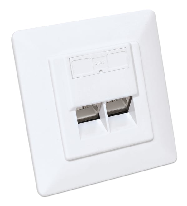 Intellinet 771917 stikkontakt 2 x RJ-45 Hvid