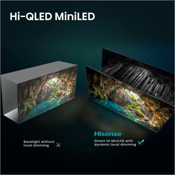 Hisense 50E8S 127 cm (50") 4K Ultra HD Smart-TV Wi-Fi Svart