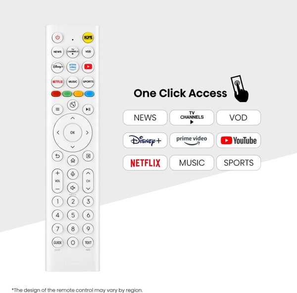 Hisense 43S5DQ 109,2 cm (43") 4K Ultra HD Älytelevisio Wi-Fi Valkoinen