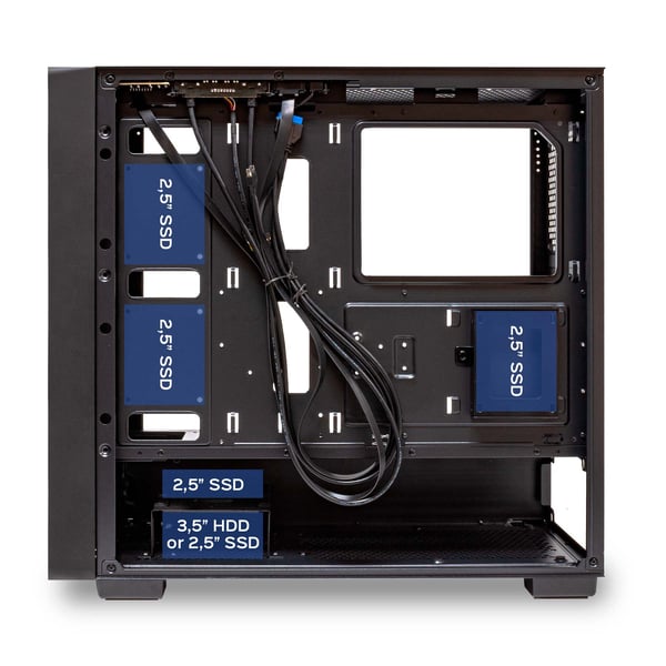 UNYKAch Revelat MESH Black Midi Tower Sort
