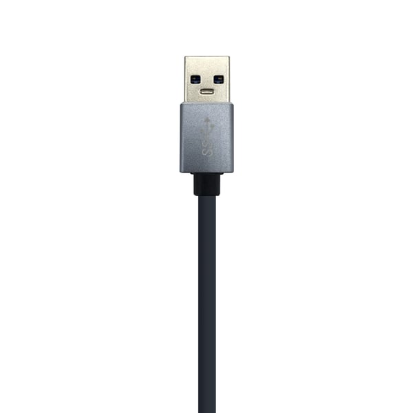AISENS A106-0401 gränssnittshubbar USB 3.2 Gen 1 (3.1 Gen 1) Type-A Grå