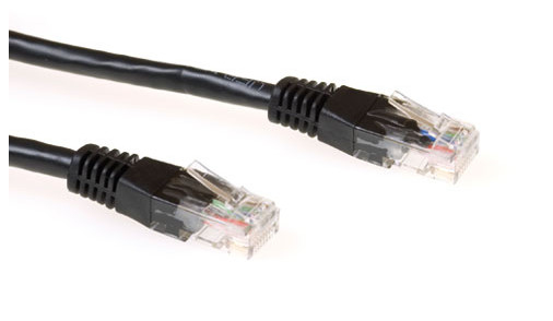 Ewent 3.0m Cat6 UTP netværkskabel Sort 3 m U/UTP (UTP)