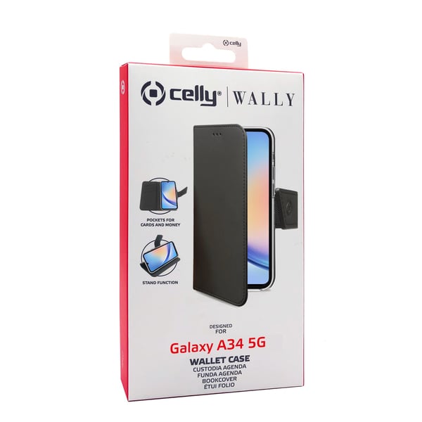 Celly WALLY1036 mobiltelefonfodral 16,8 cm (6.6") Utbytbara fodral Svart