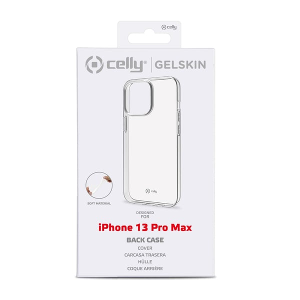 Celly GELSKIN Apple iPhone 13 Pro Max mobiltelefonfodral 17 cm (6.7") Mobilskal Transparent