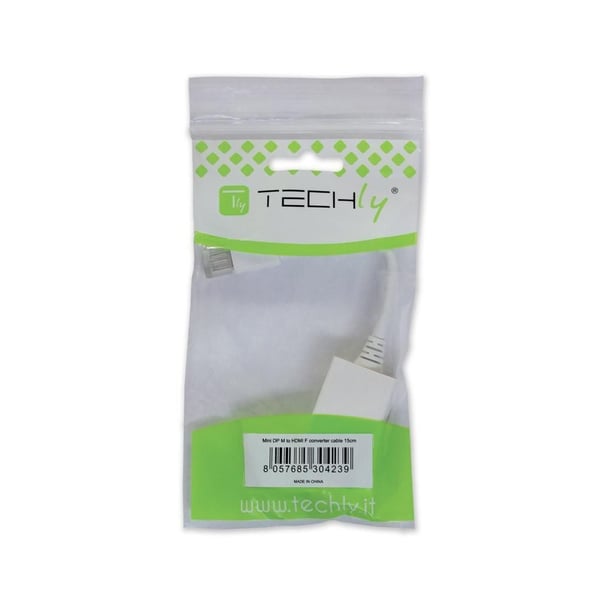 Techly Mini DisplayPort - HDMI M/F 15 m Hvid