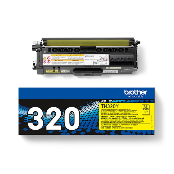 Brother TN-320Y tonerpatron 1 stk Original Gul