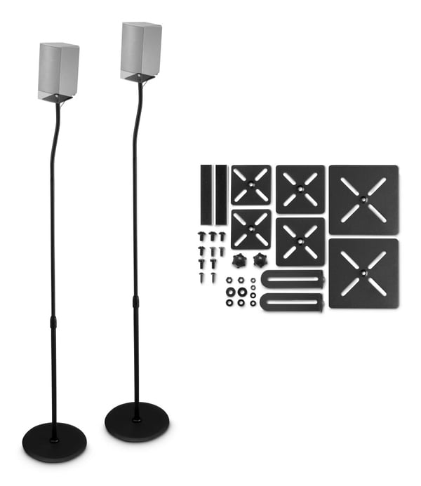 Hama 00220882 højttalerstativ Gulv Sort