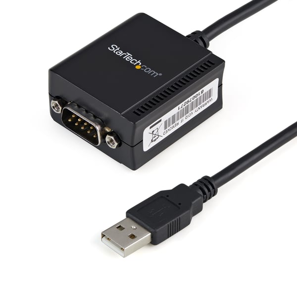 StarTech.com ICUSB2321F kabel kønsskifter DB-9 USB 2.0 A Sort