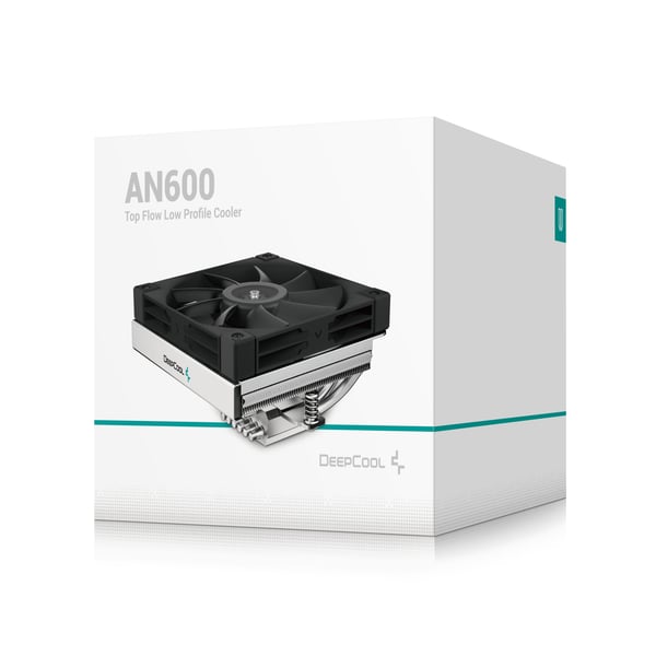DeepCool AN600 Processor Luftkøler 12 cm Aluminium, Sort 1 stk