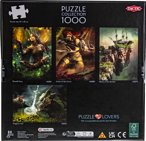 Tactic Lovers Haven of the Ancient Puslespil 1000 stk Fantasy