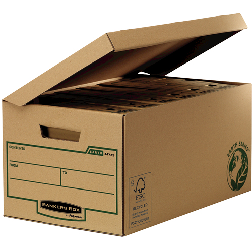 Fellowes 4472205 säilytyslaatikko Varastolaatikko Suorakulmainen Paperi Musta, Ruskea