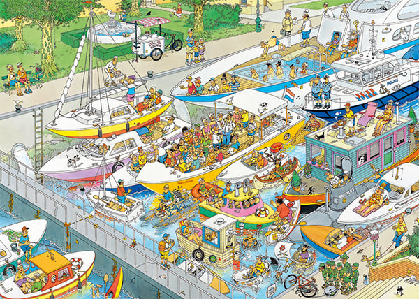 Jan van Haasteren The Locks 1000 pcs Puslespil 1000 stk Tegneserier
