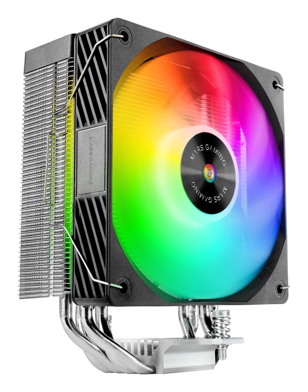 Mars Gaming MCPU-X4ARGB Processor Luftkylare 12 cm Svart 1 styck