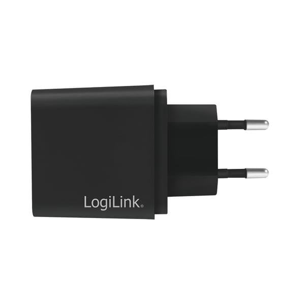 LogiLink PA0258 mobiililaitteen laturi Universaali Musta AC Pikalataus Sisätila