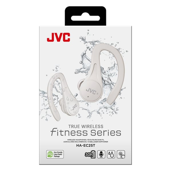 JVC HA-EC25T Headset True Wireless Stereo (TWS) Öronkrok, I öra Samtal/musik Bluetooth Vit