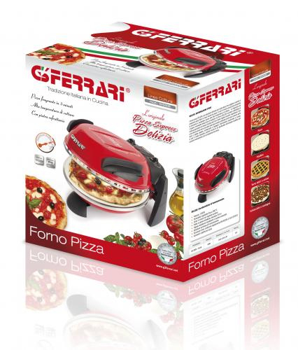 G3 Ferrari Delizia pizza fremstiller & ovn 1 pizza(er) 1200 W Sort, Rød