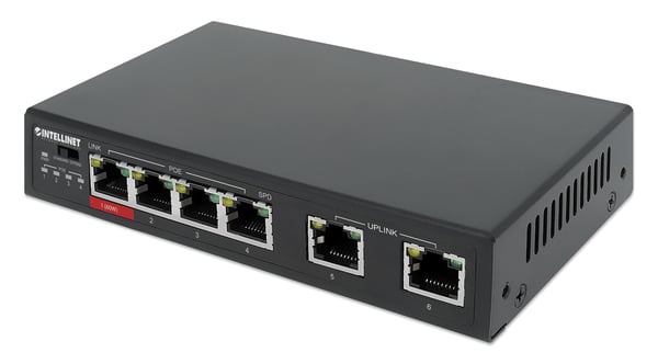 Intellinet 561686 netværksswitch Fast Ethernet (10/100) Strøm over Ethernet (PoE) Sort