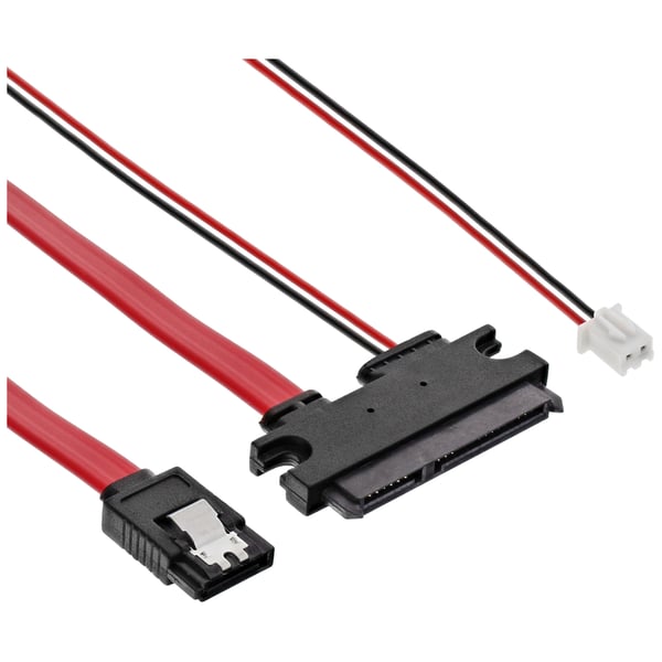 InLine 29695B SATA-kabel 0,35 m Rød