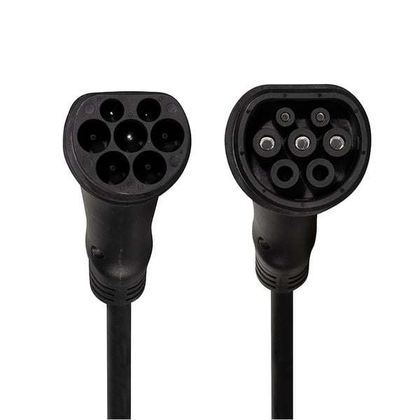 LogiLink EVC0110 laddkabel för elektriskt fordon Svart Typ 2 1 7,5 m