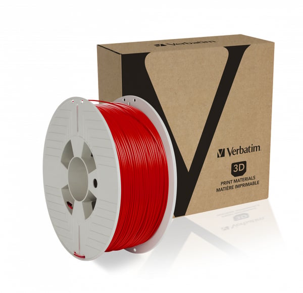 Verbatim 55030 3D print materiale ABS Rød 1 kg