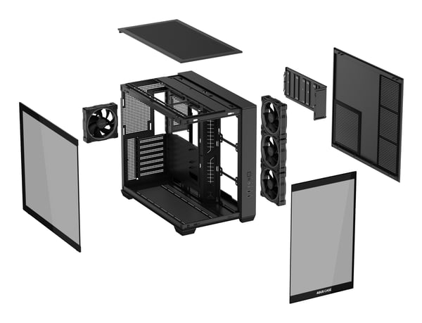 ASUS A32 PLUS Midi Tower Musta