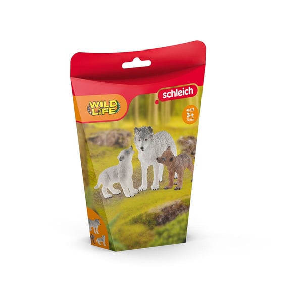 schleich WILD LIFE Ulvemor med hvalpe