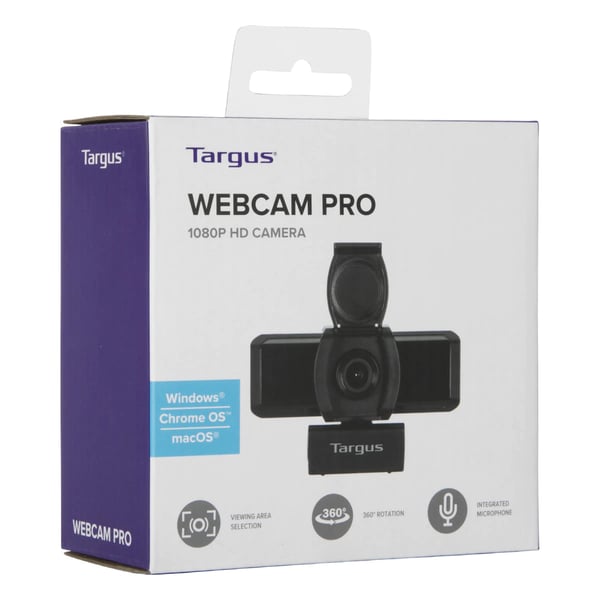 Targus AVC041GL webbkameror 2 MP 1920 x 1080 pixlar USB 2.0 Svart