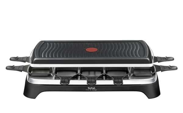 Tefal RE4588 raclettepannu 10 henkilö(t) 1350 W Musta, Ruostumaton teräs
