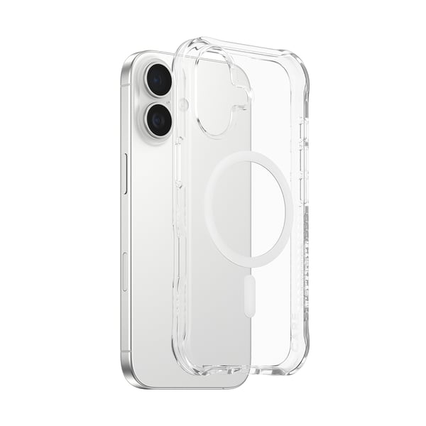 PanzerGlass CARE™ by ® Samba Case Transparent w. White MagSafe iPhone 17 | Bulk mobiltelefonfodral Mobilskal